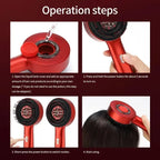 HairGrow Vibe Comb – Vibrating Scalp Massage, Even Oil Application, Ideal for Thinning or Dry Hair