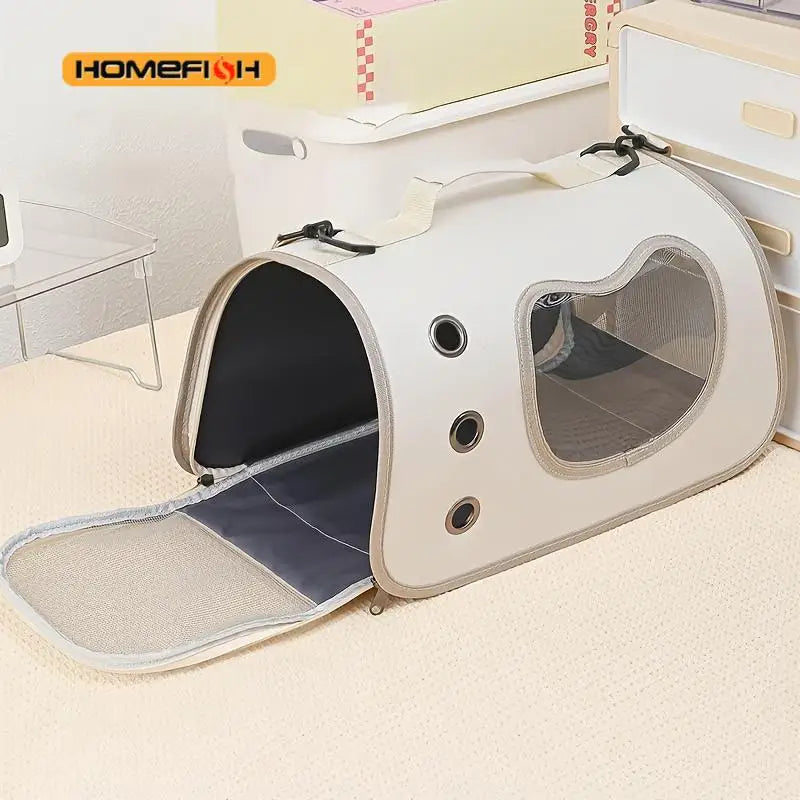 Portable Pet Carrier Bag – Breathable Foldable Design, Lightweight Build, Perfect for Small Dogs & Cats on the Go