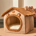 CozyFold™ Pet Cave – Soft Fiber Comfort, Removable Washable Design, Perfect for your Cats & Dogs