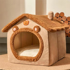 CozyFold™ Pet Cave – Soft Fiber Comfort, Removable Washable Design, Perfect for your Cats & Dogs