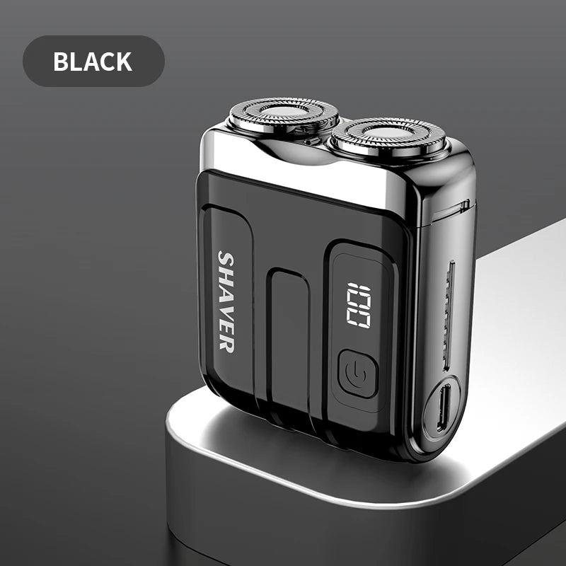 Portable Electric Shaver – Powerful Dual‑Blade Precision, USB Rechargeable, Great for Travel & Daily Touch‑Ups