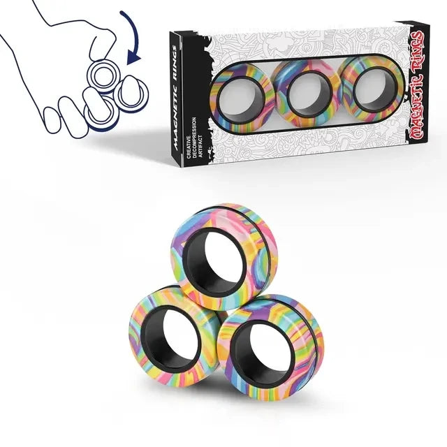 Magnetic Spinner Rings (3‑Pack)
