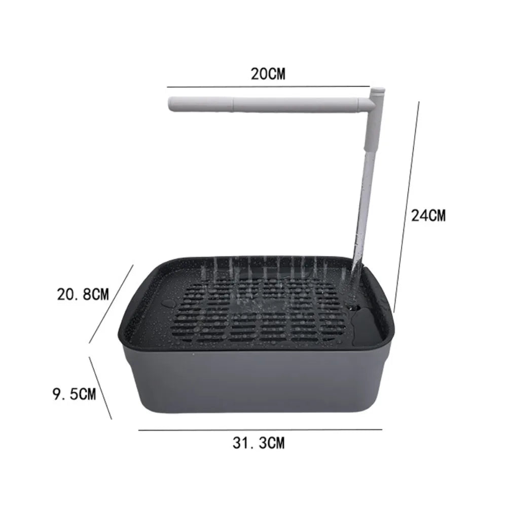 AutoFlow Bird Bath – USB Circulating Water Fountain, Quiet Motor, Perfect for Parrots & Small Birds