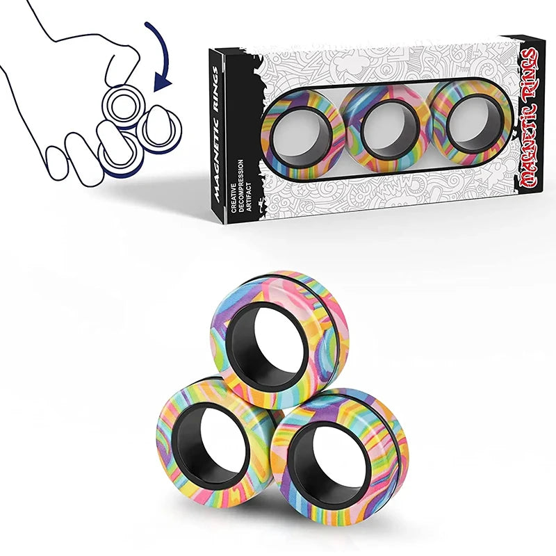 Magnetic Spinner Rings (3‑Pack)
