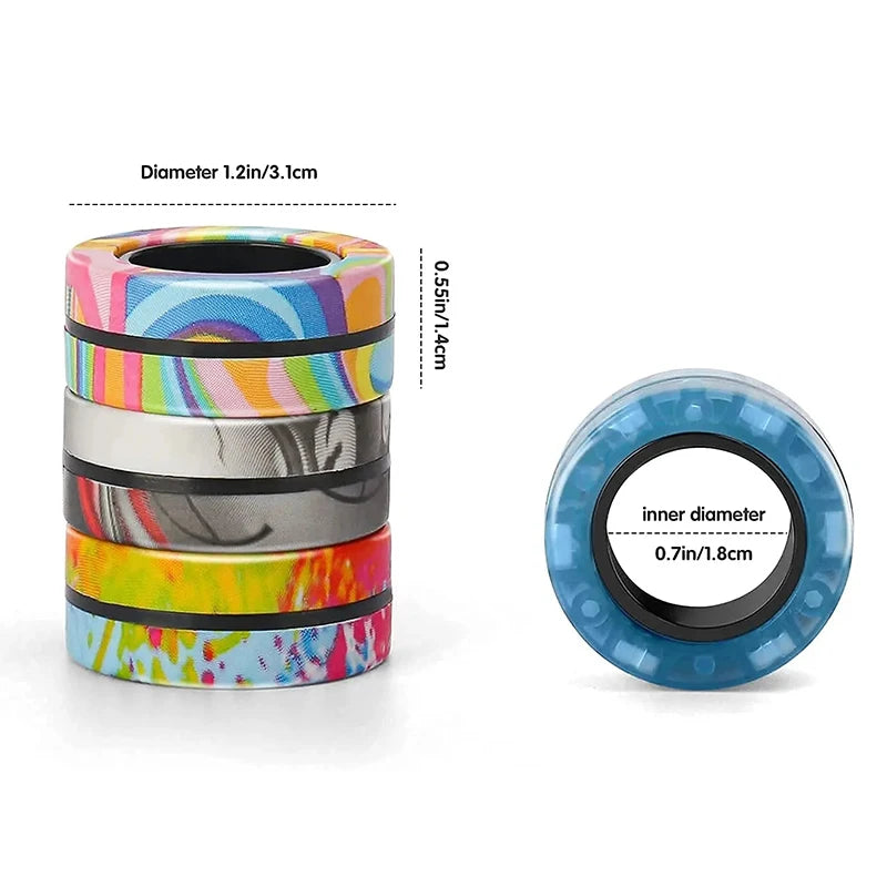 Magnetic Spinner Rings (3‑Pack)