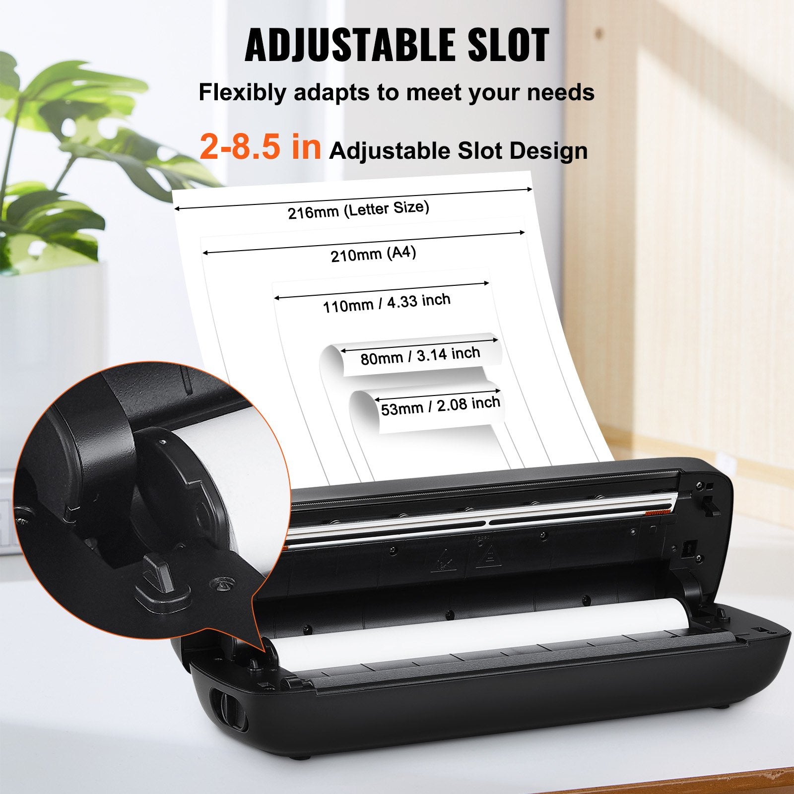 Portable Inkless Printer – High‑Resolution 203 DPI, Long‑Lasting 2600mAh Battery, Wireless Printing Anywhere