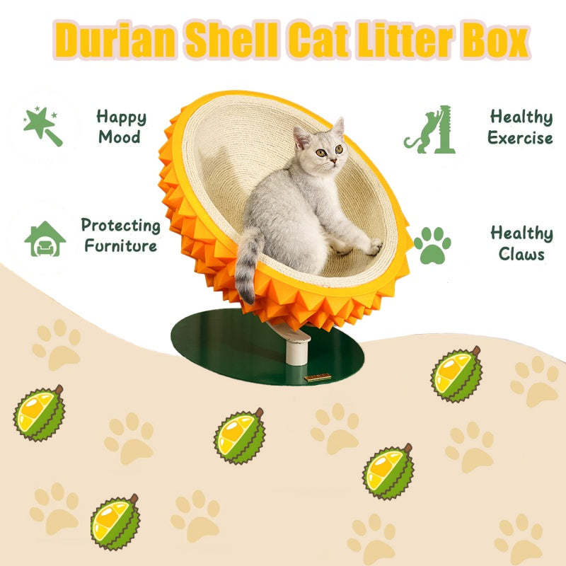 3‑in‑1 Durian Cat Pod – Bed, House & Scratcher